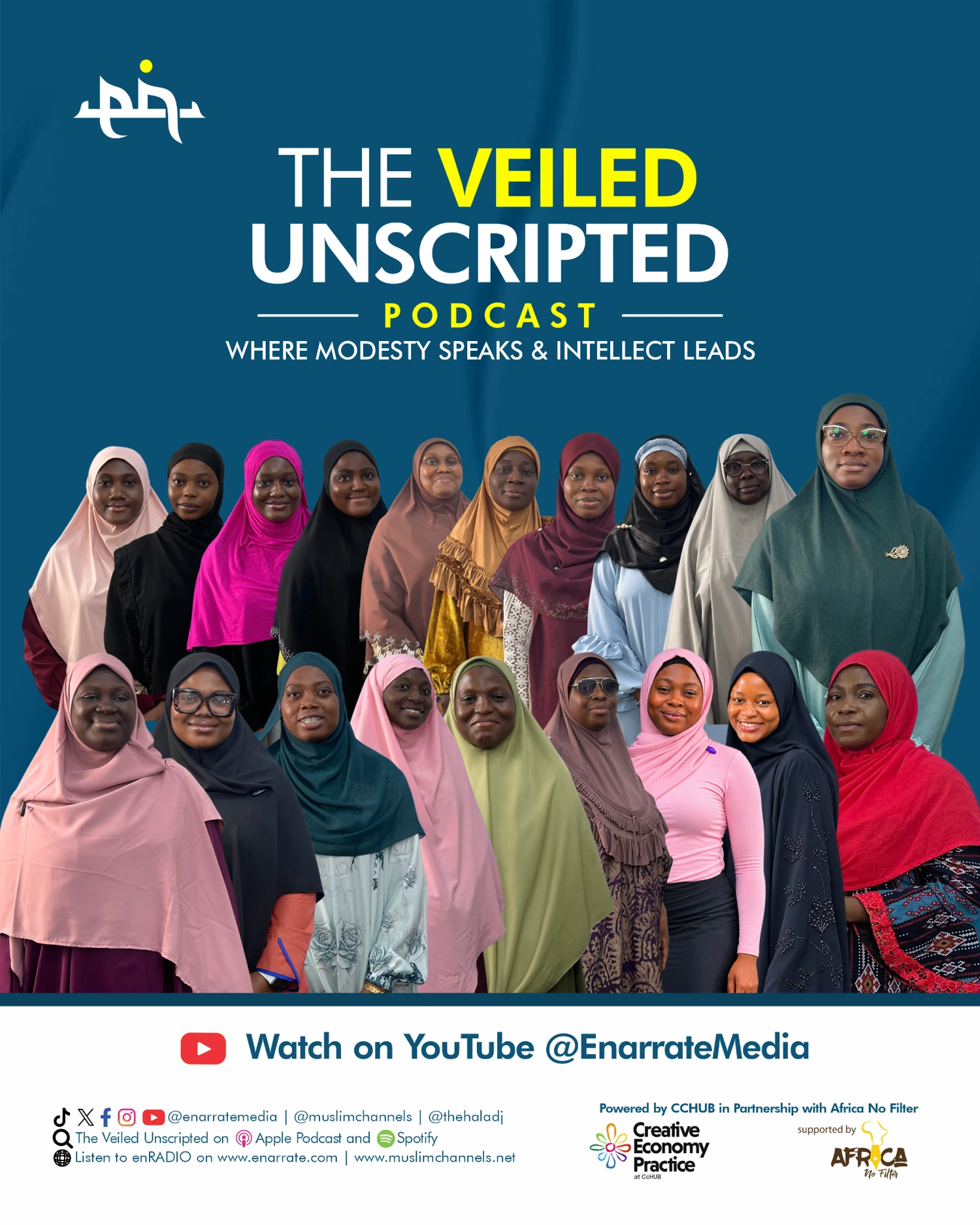 The Veiled Unscripted Podcast — official series poster