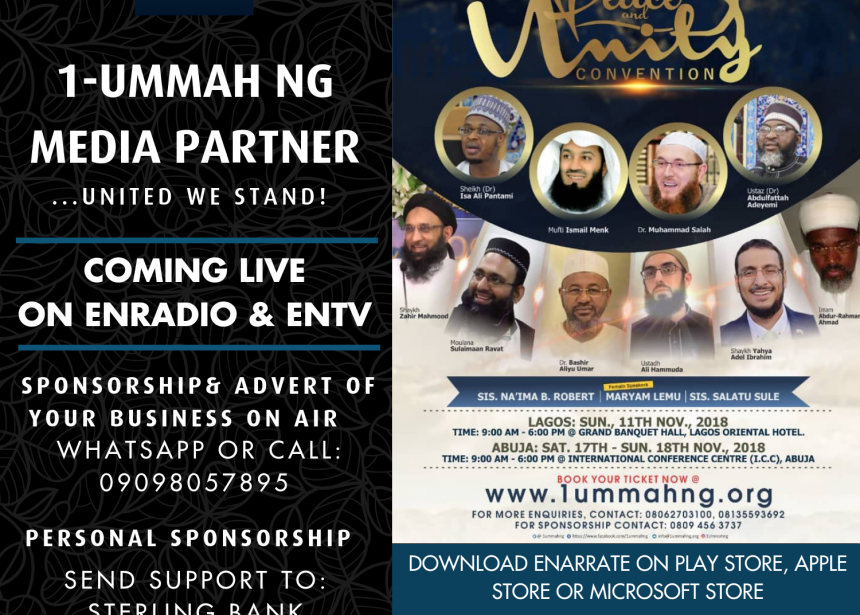 1UMMAH PEACE AND UNITY CONVENTION 2018 – LAGOS